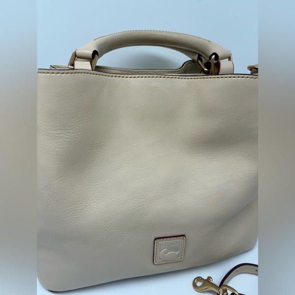 Dooney & Bourke Florentine Leather Brenna Bag in Color Bone RARE - Picture 8 of 8